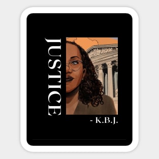 Justice KBJ Sticker